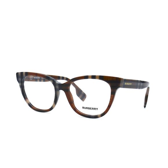 Burberry Accessories - BURBERRY EVELYN BE2375 3966 CHECK BROWN AUTHENTIC WOMEN'S EYEGLASSES
